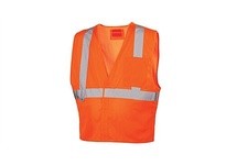 Pyramex RVHL2520BRDL Type R - Class 2 Hi-Vis Orange Safety Vest | YarinInd