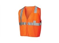 Pyramex RVZ2120X4 Type R - Class 2 Hi-Vis Orange Safety Vest 4X LargeType R - Class 2 Hi-Vis Orange Safety Vest 4X Large