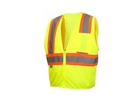 Pyramex RVZ2210X2 Type R - Class 2 Hi-Vis Lime Safety Vest 2X Large | Durable & Reliable