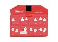 Starrett S167MAZ (55817) METRIC RADIUS GAGE SET- 1-7mm W/O HOLDER