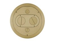 Hubbell Wiring S1R10FFCVRBRS SYSTEM1 10IN FURNITURE FEED COVER BRS