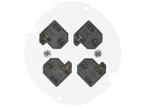 Hubbell Wiring S1R4SPQUAD S1R 4 SUB-PLATE QUAD 20A