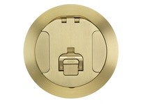 Hubbell Wiring S1R6CVRBRS S1R FRPT 6 COVER BRASS