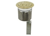 Hubbell Wiring S1R6PTWZBRS S1R FRPT 6 2x 20A 2 Style Line Brass | YarinInd