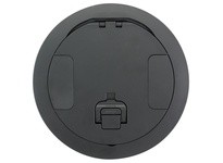 Hubbell Wiring S1R8CVRBLK S1R FRPT 8 COVER BLACK | YarinInd