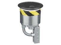 Hubbell Wiring S1R8PTZZ3BLK S1R FRPT 8 4X20A RECEP 2 EMT BLACK