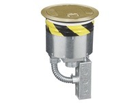 Hubbell Wiring S1R8PTZZ3BRS S1R FRPT 8 4X20A RECEP 2 EMT BRASS