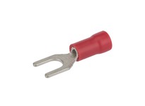 NSI Industries S22-8V-BULK MT-MINITERMS 22-18 AWG VINYL INSULATED SPADE TERMINAL #8 STUD BULK PACK OF 1000