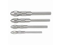 Starrett S240Z Pin Vise Set with Tapered Collet and Knurled Handles, .010"-.200" (0.25mm-5.1mm) Range, CasePin Vise Set with Tap