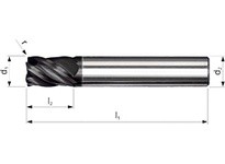 Dormer S248HA7/16XR.020 7648912 Corner Radius End Mill | YarinInd