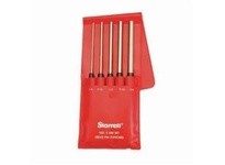 Starrett S248PC Steel Drive Pin Punch Set, 0-8"/0-200mm Length, 1/8"/3mm, 3/16"/5mm, 1/4"/6mm, 5/16"/8mm, 3/8"/9.5mm Punch Diame