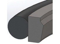 Dichtomatik S31-2-02000 ROD SEAL 40 PERCENT BRONZE FILLED PTFE BUFFER SEAL WITH NBR70 O-RING INCH - 5pc MINIMUM ORDER