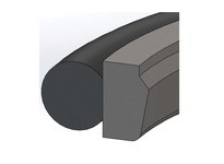 Dichtomatik S31-2-02625 Rod Seal 40 Percent Bronze Filled PTFE Buffer Seal With NBR70 O-Ring Inch