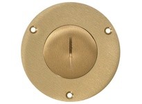 Hubbell Wiring S3325 FLR BOX CVR RND (TERRAZZO) BRS | YarinInd