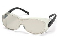 Pyramex OTS S3580SJ Safety Glasses Indoor/Outdoor Mirror Lens | Black Temples