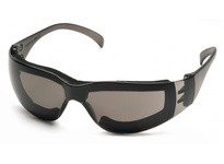 Pyramex Intruder S4120STFP Safety Glasses Gray-Hardcoated Anti-Fog Lens and Gray Temples w/ Full Foam PaddingIntruder Safety Gla