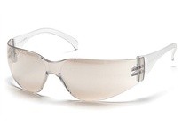 Pyramex Intruder S4180ST Safety Glasses Indoor/Outdoor Mirror-Hardcoated Anti-Fog Lens and Indoor/Outdoor TemplesIntruder Safety