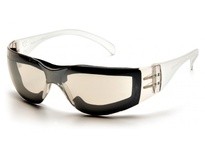 Pyramex Intruder S4180STFP Safety Glasses Indoor/Outdoor Mirror-Hardcoated Anti-Fog Lens and Indoor/Outdoor Mirror Temples w/ Fu