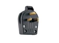 Cooper Eaton S42-SP Plug Angle Univ 30/50A250V 2P3W Vinyl Black