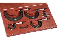 Starrett S436.1BXRLZ SET, 0-4", .001" Grad, Carbide Faces, Ratchet Stop, Lock NutSET, 0-4", .001" Grad, Carbide Faces, Ratchet S