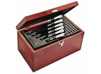 Starrett S436.1MCXRLZ Outside Micrometer Set, Ratchet Thimble, 0-150mm | YarinInd