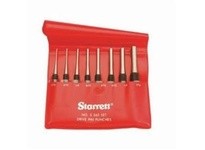Starrett S565PC Steel Drive Pin Punch Set, 4" Length | High-Quality Tools
