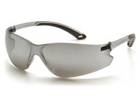 Pyramex Itek S5870S Safety Glasses Silver Mirror Lens and Silver Mirror TemplesItek Safety Glasses Silver Mirror Lens and Silver