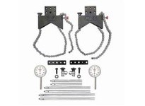 Starrett S668CZ Shaft Alignment Clamp Set, with 2 each: Chain Clamp, 196B5 Indicator, PT18724 Snug, Extension Plate, Posts (5", 