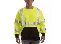 Tingley S78022-M JOB SIGHT Hi-Vis Class 3 Sweatshirt | Fluorescent Yellow-Green Size M