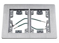 Hubbell Wiring SA3084WM1 FLANGE 2-G RECTANGULAR ALU EDGE BEVEL