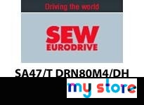 SEW SA47/T DRN80M4/DH 1751/54 RPM 1HP 60 Hz 230/460V Helical Worm Gearmotor