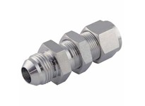Superlok SABUI-6-6U Male AN/JIC Bulkhead Connector 3/8"T X 3/8"M JIC - 1-1/16-12 - AN Flare - AN Bulkhead Union - 316 Stainless 