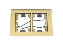 Hubbell Wiring SB3084W CARPET FLANGE 2-G FLAT RECT BRS | Durable Solutions