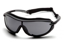 Pyramex XS3 Plus SB4620STP Safety Glasses Gray H2X Anti-Fog Lens and Black FrameXS3 Plus Safety Glasses Gray H2X Anti-Fog Lens a