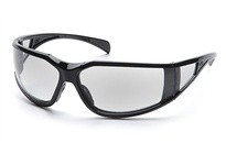 Pyramex Exeter SB5110DT Safety Glasses Clear Anti-Fog Lens | Glossy Black Frame