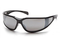Pyramex Exeter SB5170DT Safety Glasses Silver Mirror Anti-Fog Lens and Glossy Black FrameExeter Safety Glasses Silver Mirror Ant