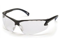 Pyramex Venture 3 SB5710D Safety Glasses Clear Lens & Black Frame | Durable Protection