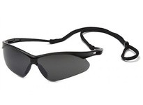 Pyramex PMXTREME SB6376SP Safety Glasses Smoke Green Mirror Lens and Black Frame with CordPMXTREME Safety Glasses Smoke Green Mi