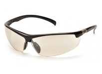 Pyramex Forum SB6680D Safety Glasses Indoor/Outdoor Mirror Lens | Black Frame