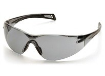 Pyramex PMXSLIM SB7120ST Safety Glasses Gray H2X Anti-Fog Lens and Black TemplesPMXSLIM Safety Glasses Gray H2X Anti-Fog Lens an