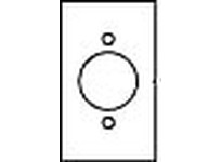 Hubbell Wiring SB720 WALLPLATE 1-G 1.60 OPENING BRS | YarinInd