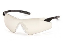 Pyramex Intrepid II SB8880S Safety Glasses Indoor/Outdoor Mirror Lens and Black Gray TemplesIntrepid II Safety Glasses Indoor/Ou