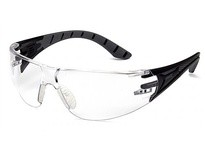 Pyramex SBG9610ST Safety Glasses Clear H2X Anti-Fog Lens and Black/Gray TemplesSafety Glasses Clear H2X Anti-Fog Lens and Black/