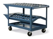 StrongHold SC-15311 CAT 40 or CAT 50 Tool and Die Cart 48x32x32 3 Shelves