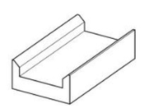 System Plast SC-2040-10 Chain and Cable Guide Chain Guide, 10' Length, Grey Nolu-SChain and Cable Guide Chain Guide, 10' Length,