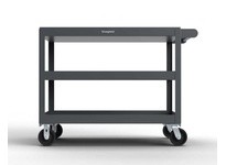 StrongHold SC2436-3 Service Cart with 3 Shelves 36x24x32 | Durable Industrial Cart