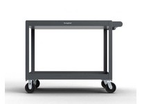 StrongHold SC3248-2 Service Cart with 3 Shelves 48x32x32 2 Shelves