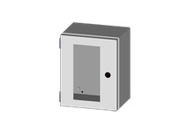 Saginaw Control SCE-10086ELJWSS S.S. ELJ Enclosure W/Viewing Window16" x 14" x 8" Stainless steel control enclosure with viewing