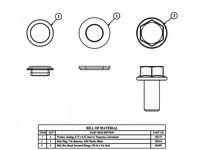 Saginaw Control SCE-101974 Bolt Pack Wall Mount (4pcs)