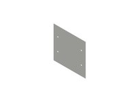 WIEGMANN SCF4848 FLUSH COVER (SC SERIES) 48X48 CS -GRY